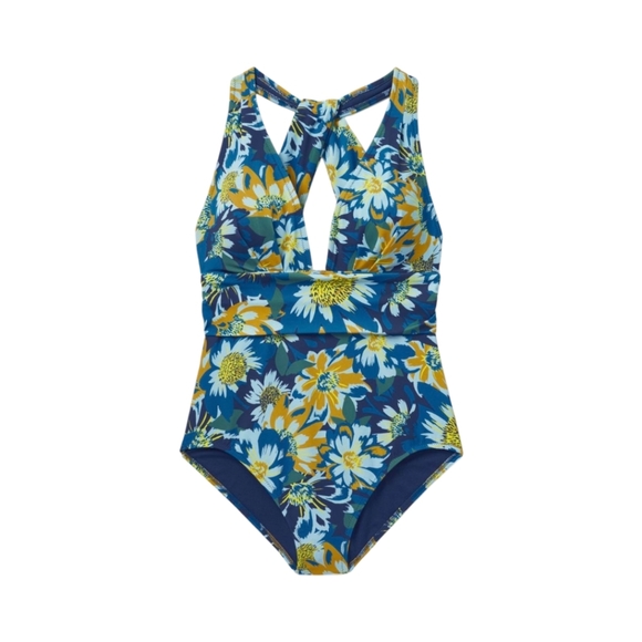 Adore Me Women's Bathing Suit Swimwear One Piece Blue Multi Floral M - Picture 3 of 11